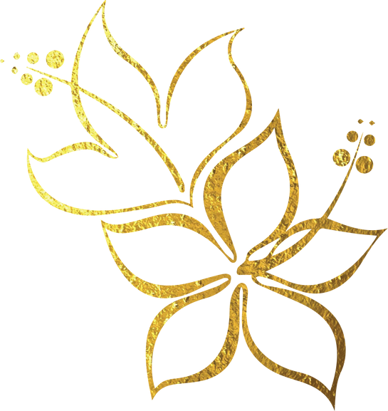 Golden Flower Outline