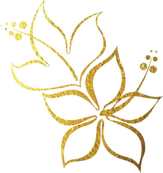 Golden Flower Outline